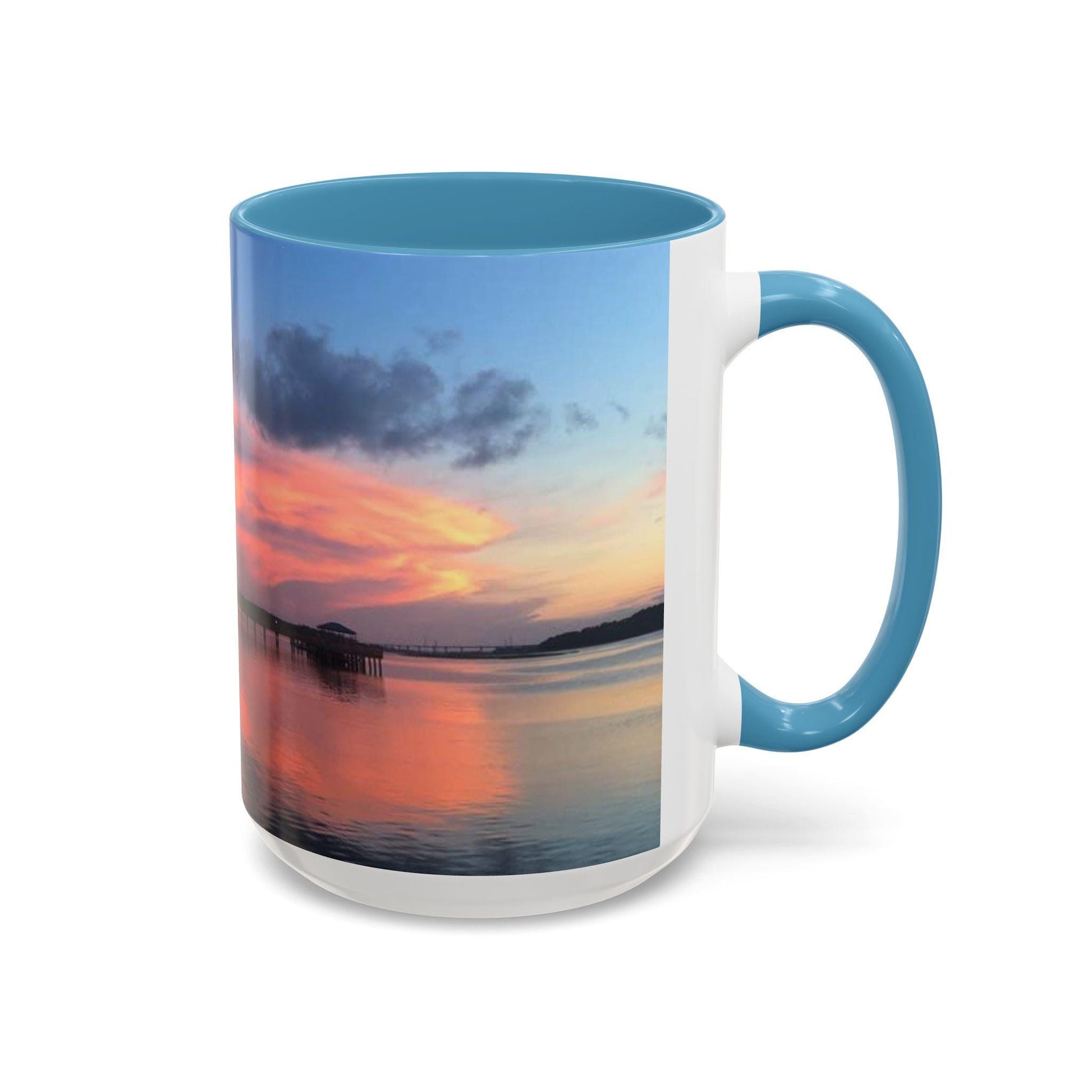 Coffee Mug With Orange Cloud Sunset, HHI (15 oz.)