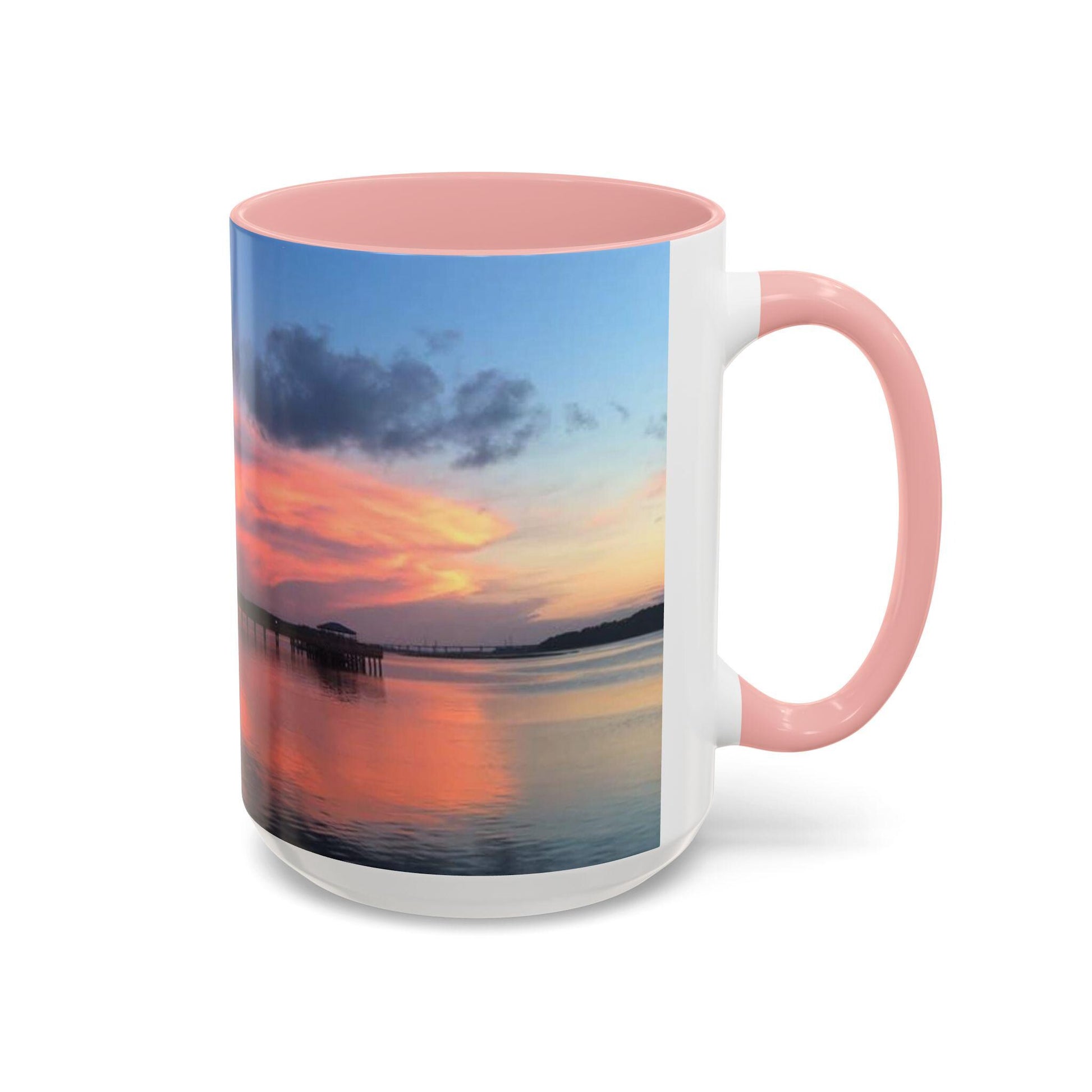 Coffee Mug With Orange Cloud Sunset, HHI (15 oz.)