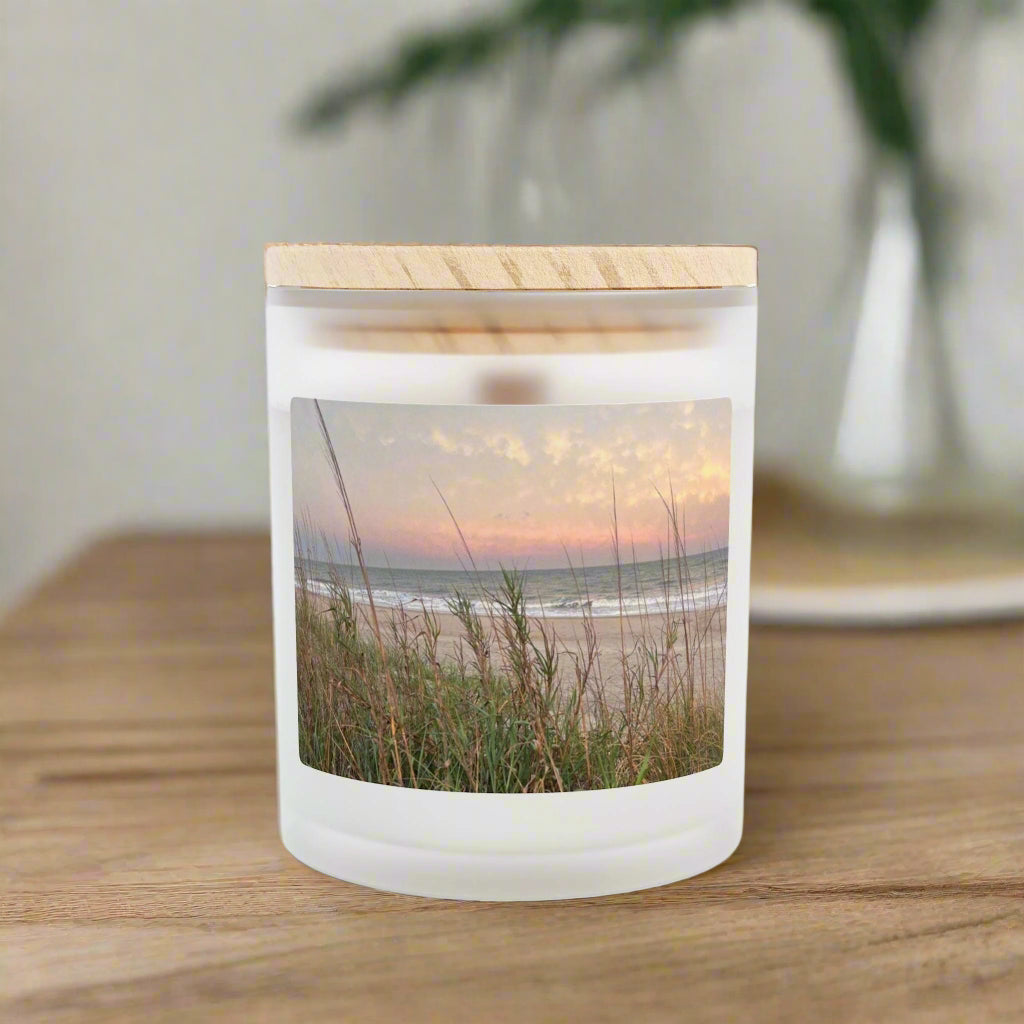 Wood Wick Container Candle Pastel Sunset At Folly Field Beach (11 oz.)