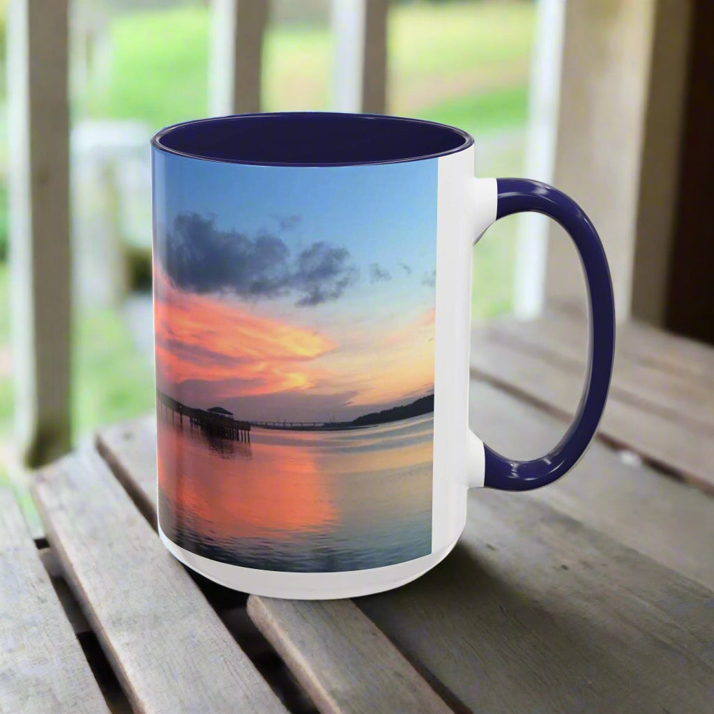 Coffee Mug With Orange Cloud Sunset, HHI (15 oz.)