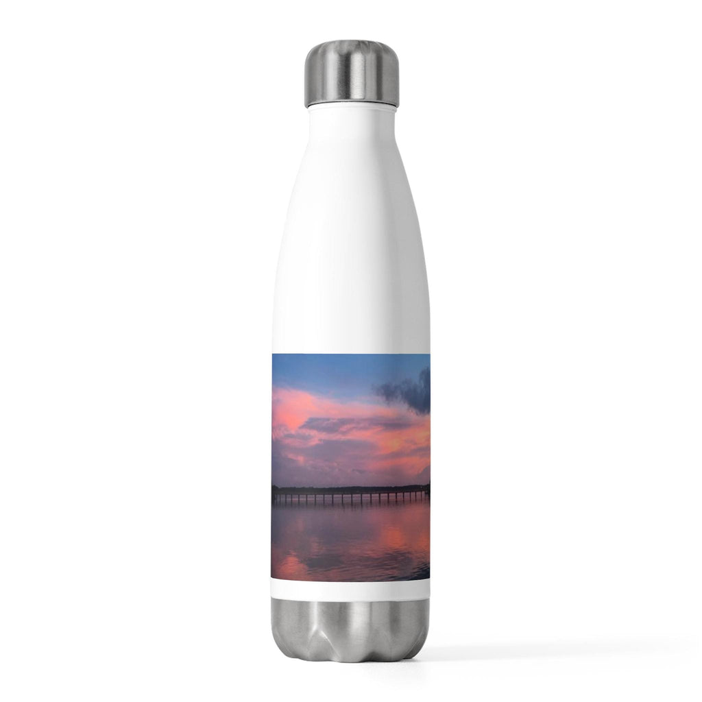 Water bottle with vibrant sunset on Hilton Head Island, - 20oz Insulated Bottle