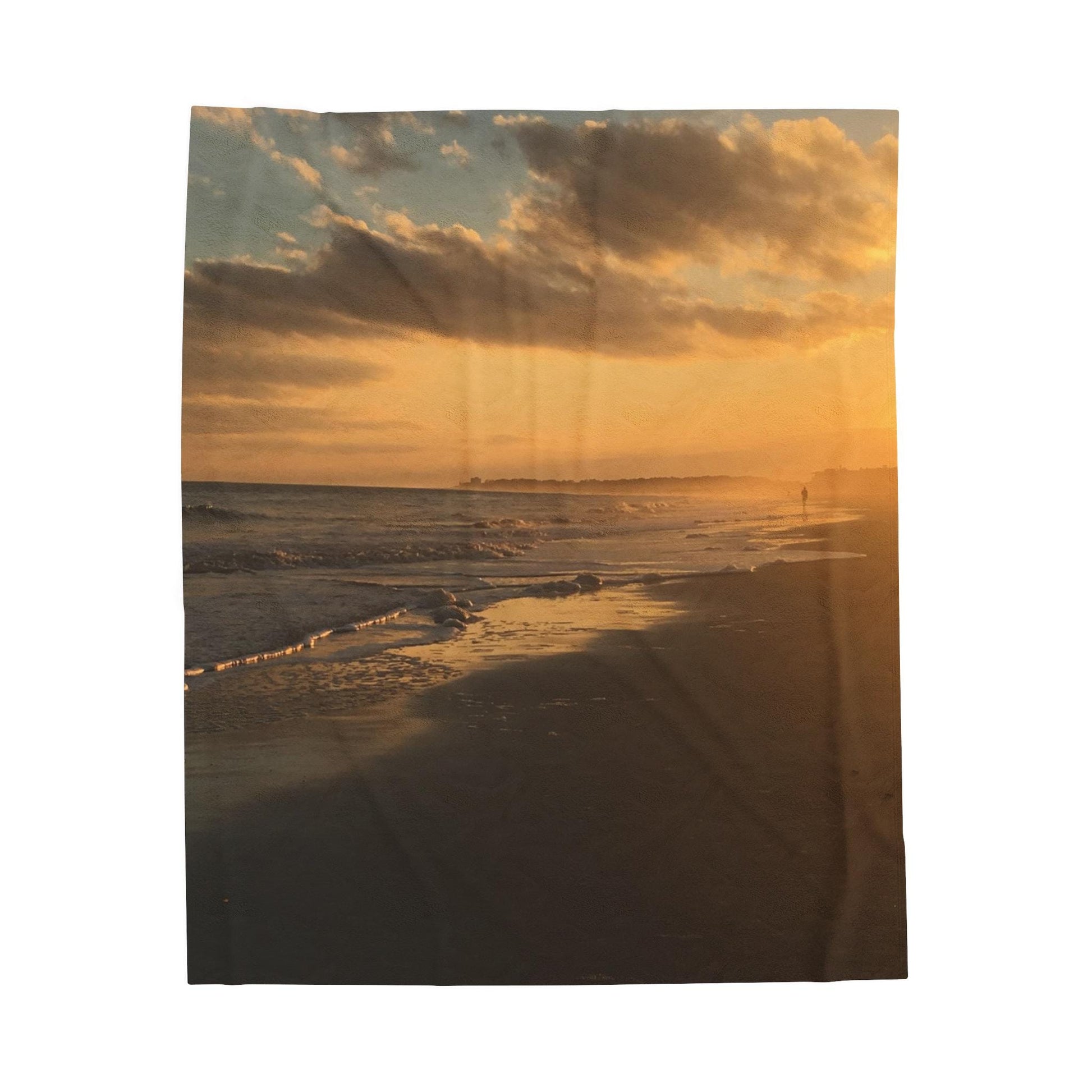 Velveteen Blanket Sunrise On Folly Field Beach in HHI