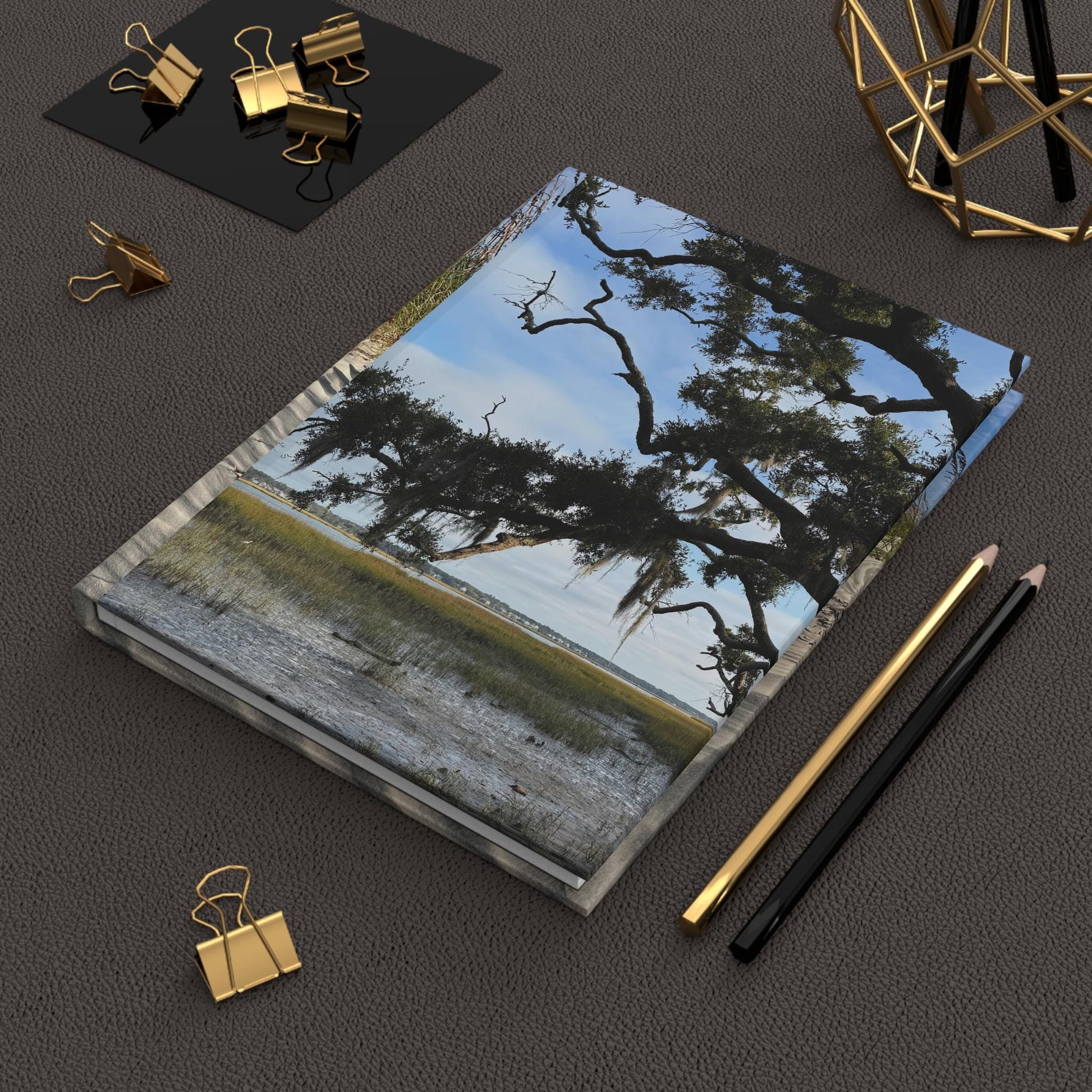 Hardcover Journal Live Oak And Spanish Moss