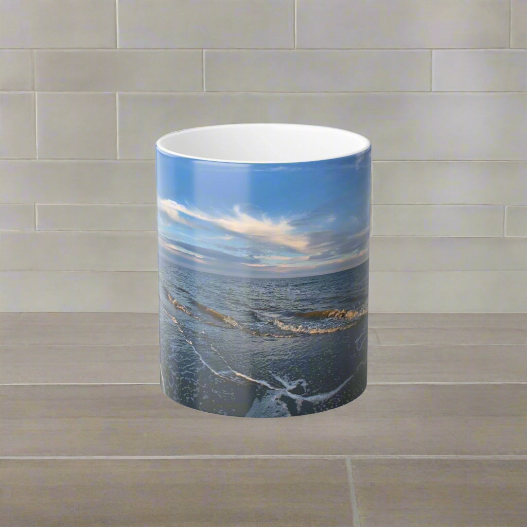 Sunset & Coastline Heat-Morphing Mug, 11 oz.