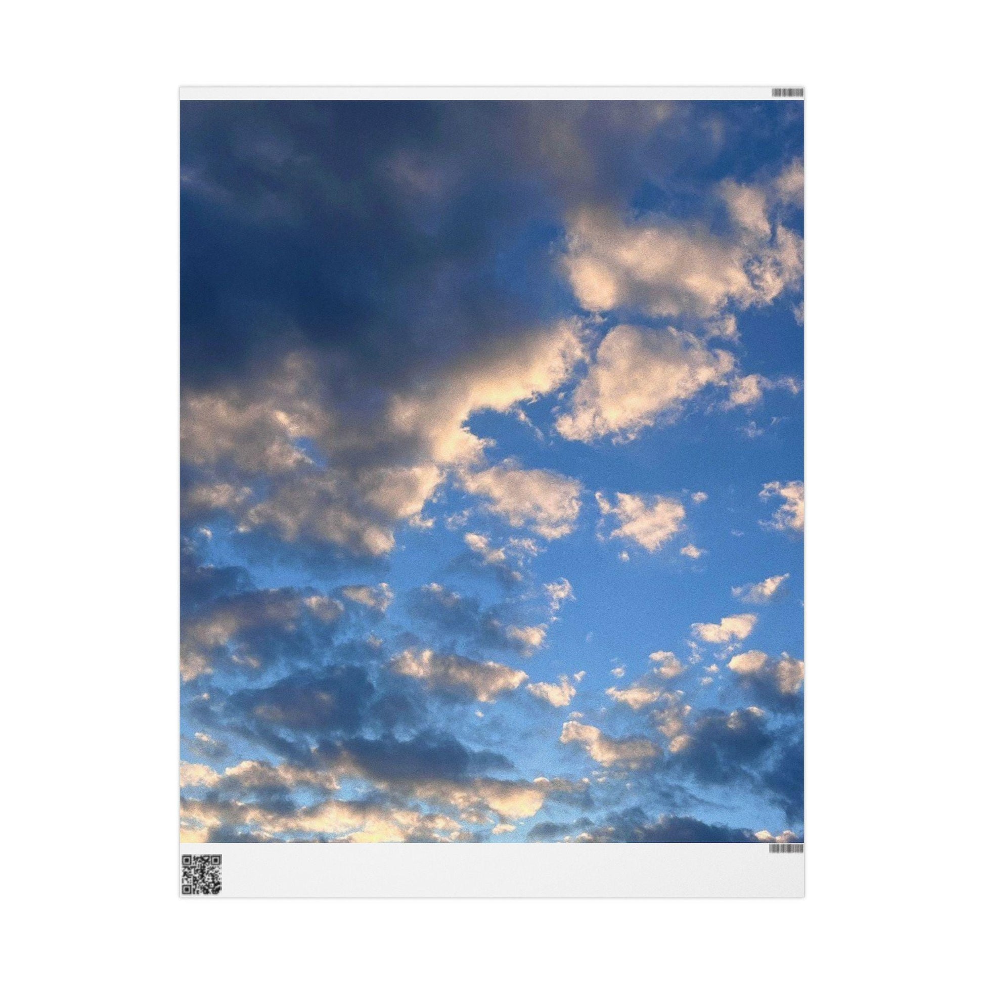 Gift Wrap Blue Sky and Clouds, HHI