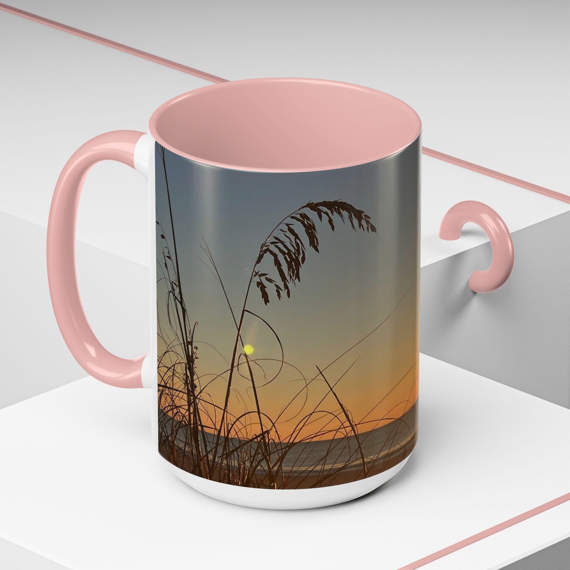 Coffee Mug With Sunrise Over Dunes On HHI (15 oz.)