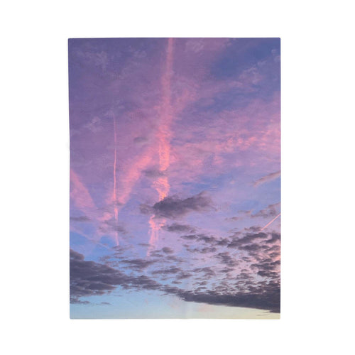 Blanket With Purple Sunset On Hilton Head Island