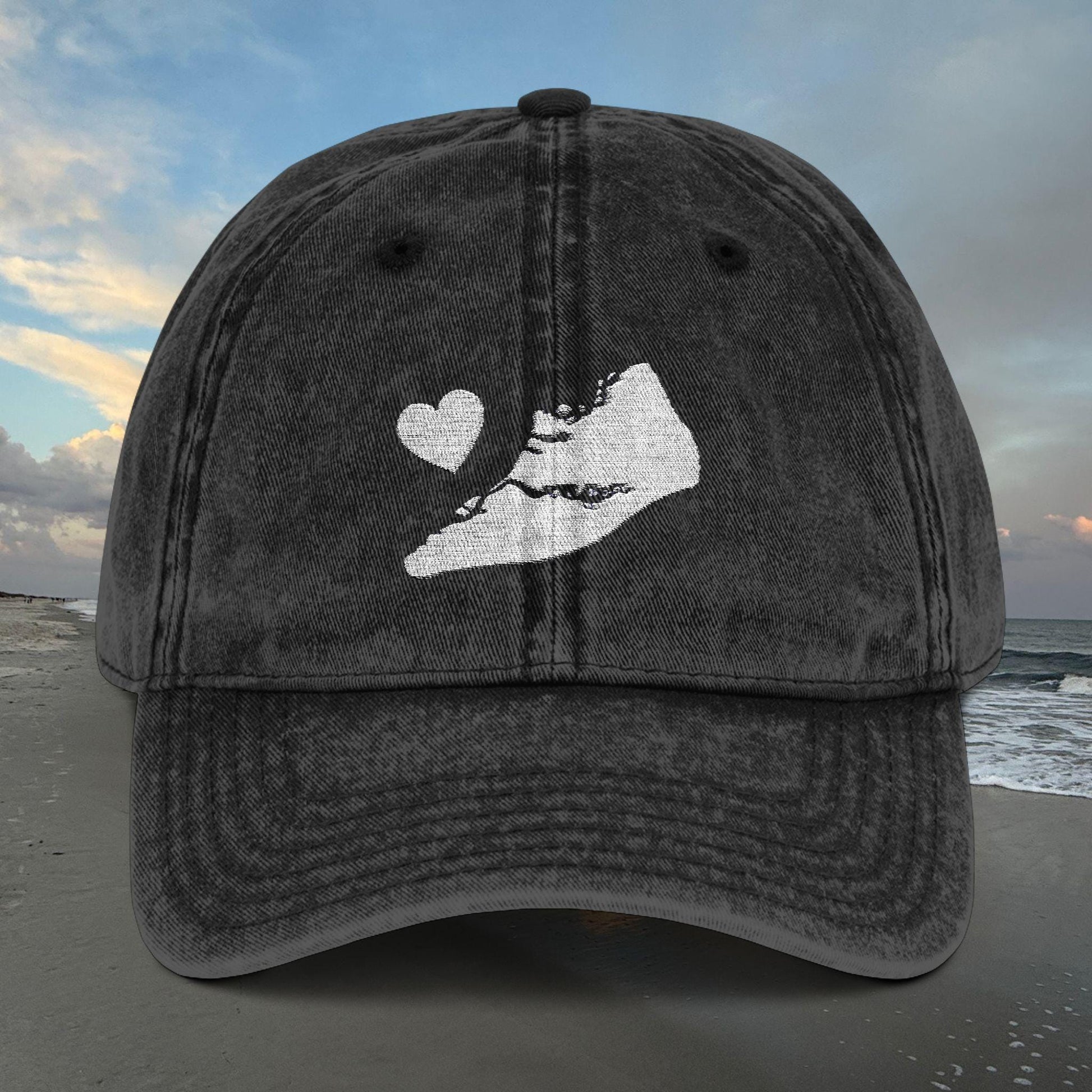 Baseball Cap Embroidered with Hilton Head Island's Unique shape