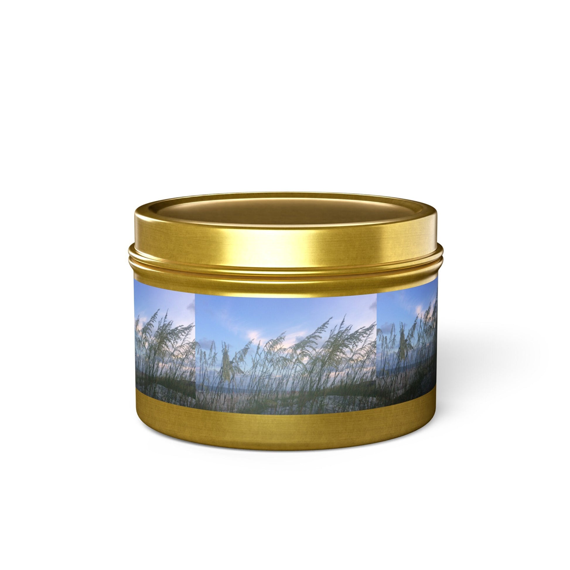 Container Candle With Blue Sky And Dunes,  HHI (4 oz.) on HHI