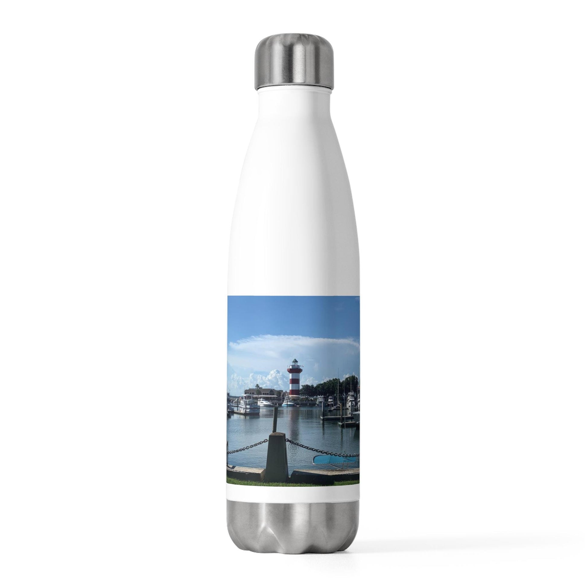Insulated water bottle with Sea Pines, Hilton Head Lighthouse (20 oz.)