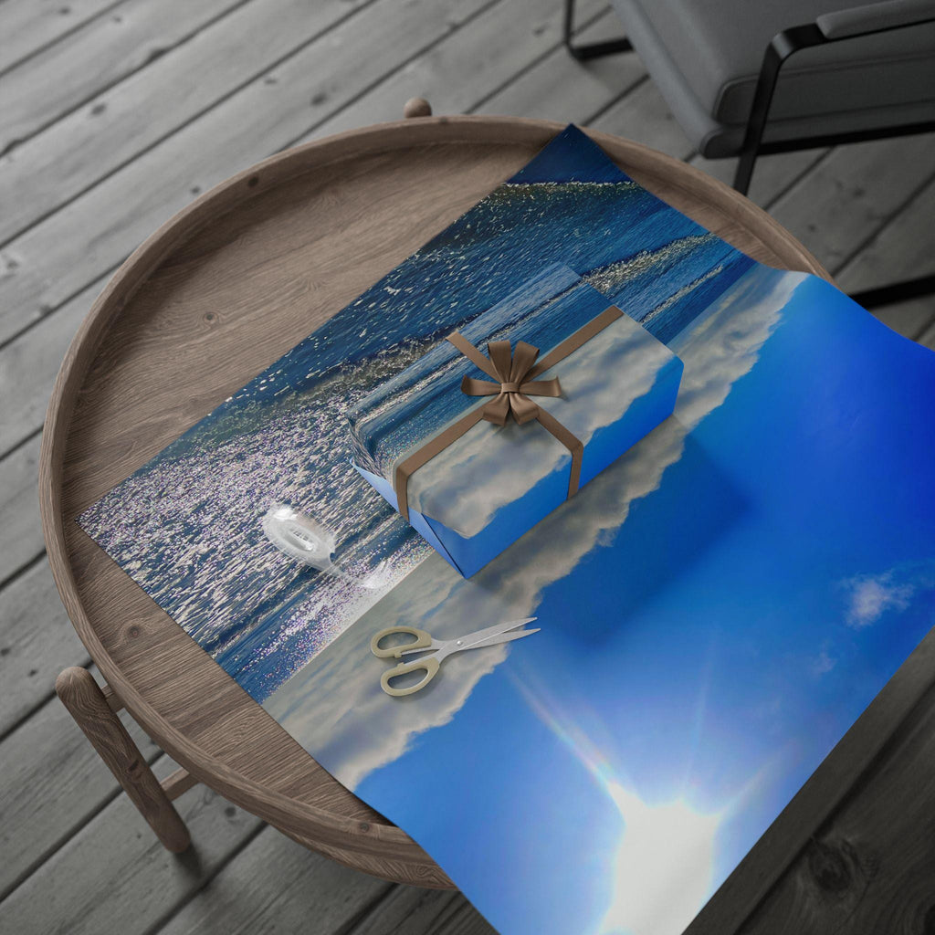 Gift Wrap, Brilliant Blue Water and Sky