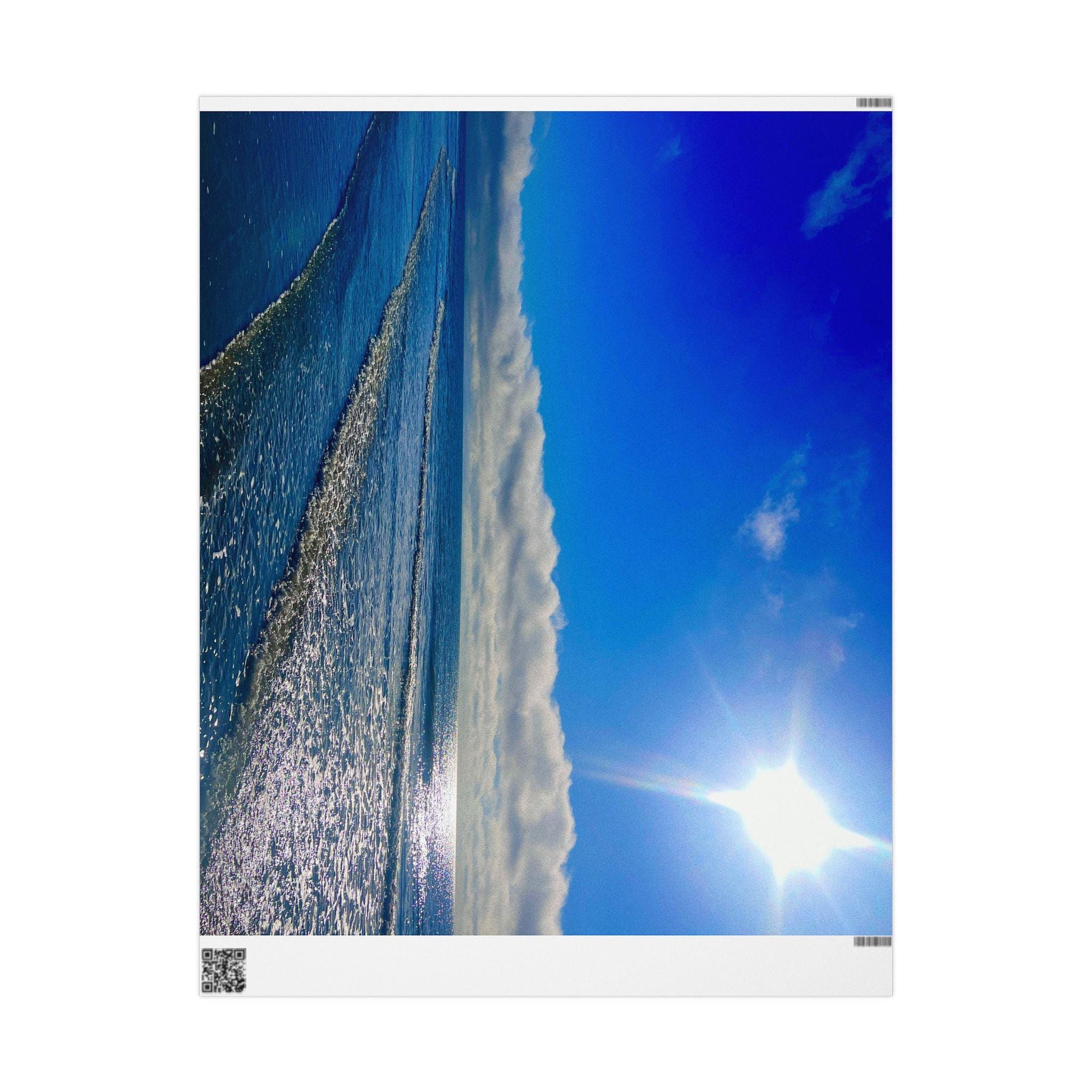 Gift Wrap, Brilliant Blue Water and Sky