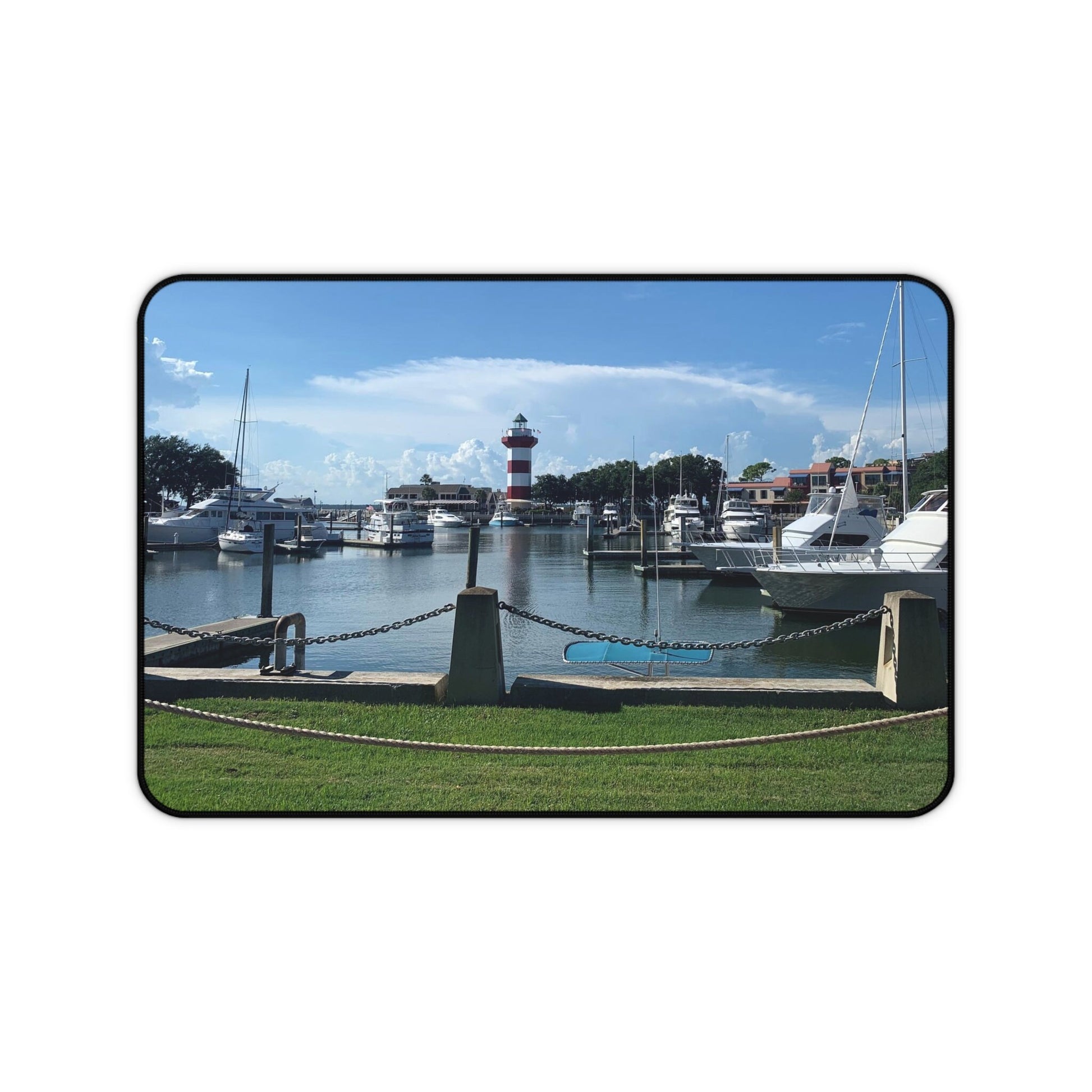 Mousepad With Sea Pines Light House On Hilton Head Island