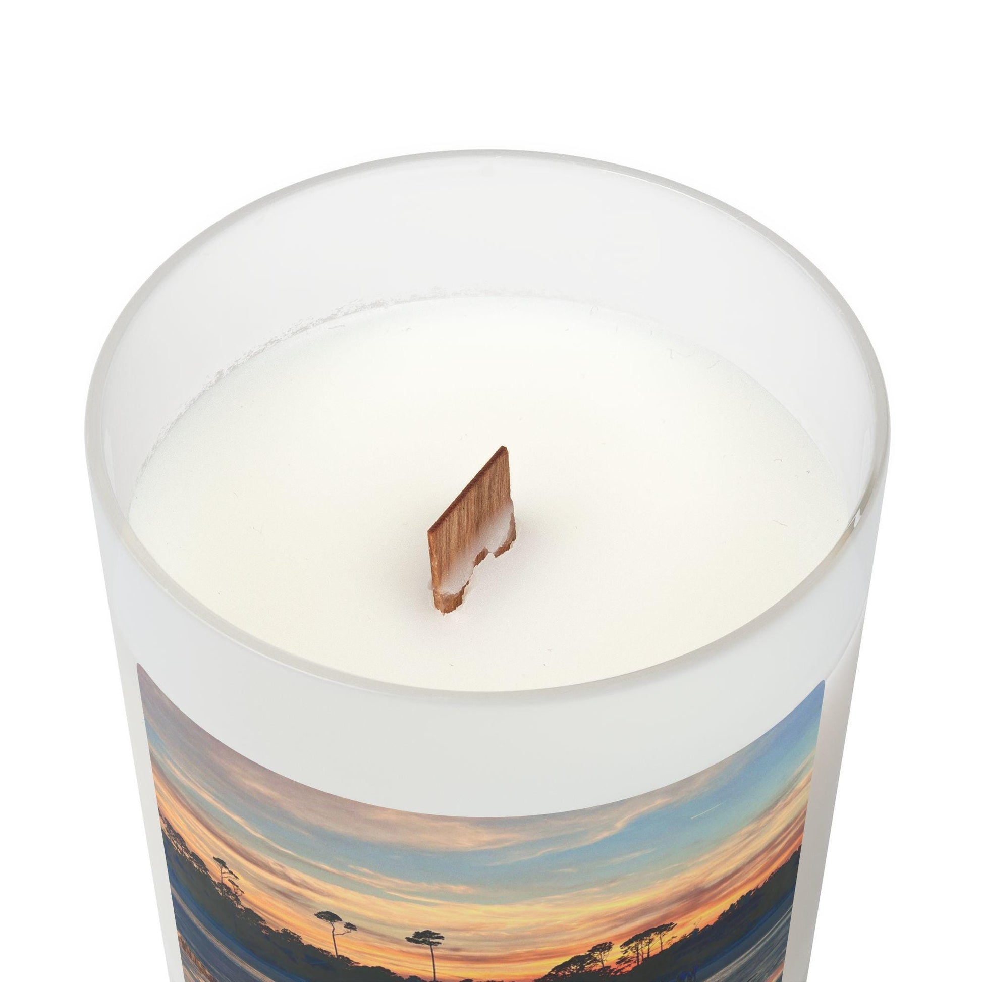 Wood Wick Container Candle Rainbow Sunset Reflected In The Tide (11 oz.)