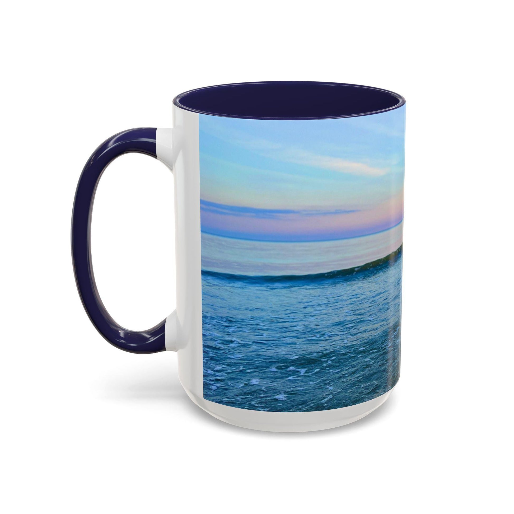 Coffee Mug With Rainbow-Hued Hilton Head Sunset (15 oz.)
